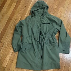 Two by Vince Camuto Olive Hooded Trench Coat